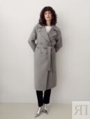 Пальто с мембраной цвета светло-серый меланж Pompa