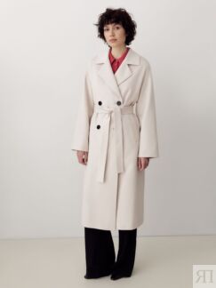 Пальто с мембраной жемчужного цвета Pompa