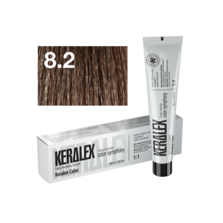 Краситель для волос KERALEX 8.2 Средний блондин пепельный, 100 мл