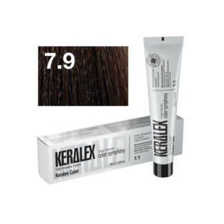 Краситель для волос KERALEX 7.9 Темный блондин коричнево холодный, 100 мл