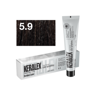 Краситель для волос KERALEX 5.9 Средний шатен коричнево холодный, 100 мл