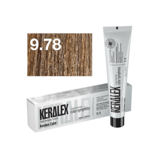 Краситель для волос KERALEX 9.78 Светлый блонд бежево-перламутровый, 100 мл