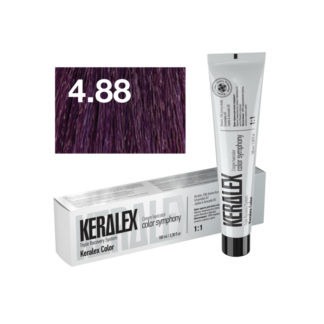 Краситель для волос KERALEX 4.88 Темный шатен интенсивно-фиолетовый, 100 мл