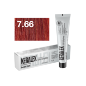 Краситель для волос KERALEX 7.66 Темный блондин интенсивно-красный, 100 мл