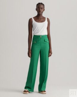 Женские брюки палаццо Gant, зеленые