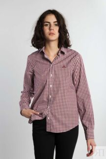 Женская рубашка Gant, бордовая