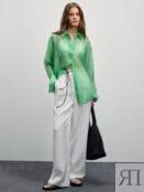 Прозрачная блузка с длинным рукавом Zarina
