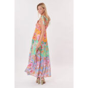 Платье длинное Tantale с цветочным принтом  S разноцветный