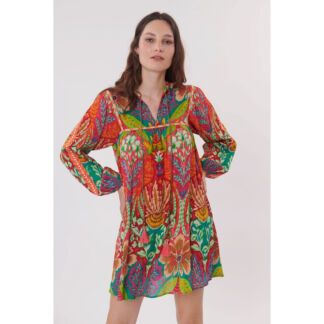 Платье прямого покроя Terrazza с цветочным принтом  L разноцветный