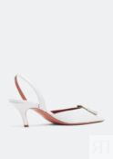 Туфли AMINA MUADDI Camelia slingback pumps, белый CAMELIASLING60-NAPWHI | White фото 4