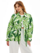 Женская куртка-рубашка Gant, зеленая