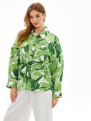 Женская куртка-рубашка Gant, зеленая