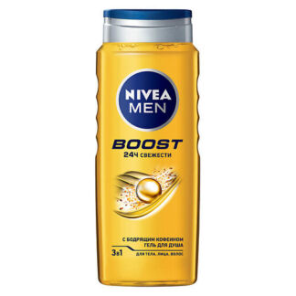 NIVEA Гель для душа BOOST 3в1 для тела, лица и волос