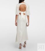 Платье макси Bridal Steph с пайетками RIXO, белый