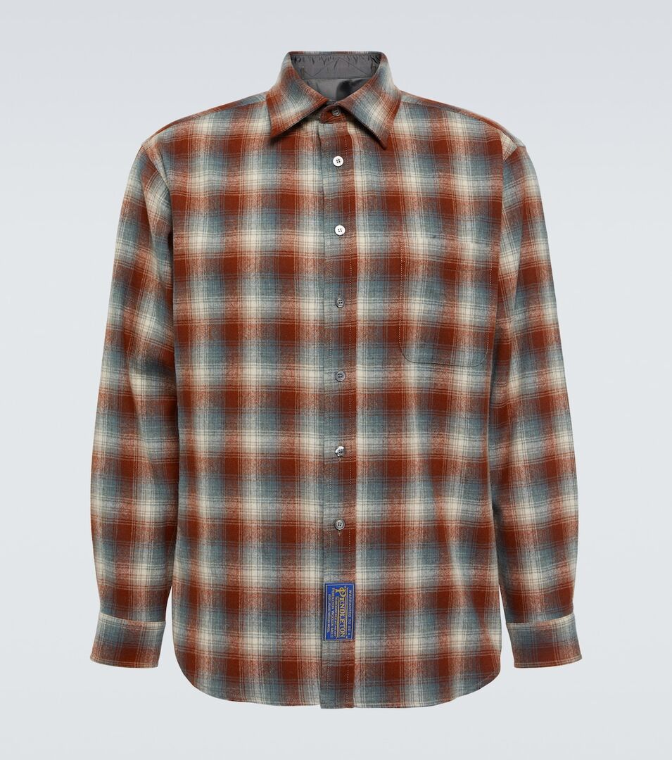 Клетчатая рубашка из коллаборации с Pendleton Maison Margiela, красный P00822337 | RED фото 1