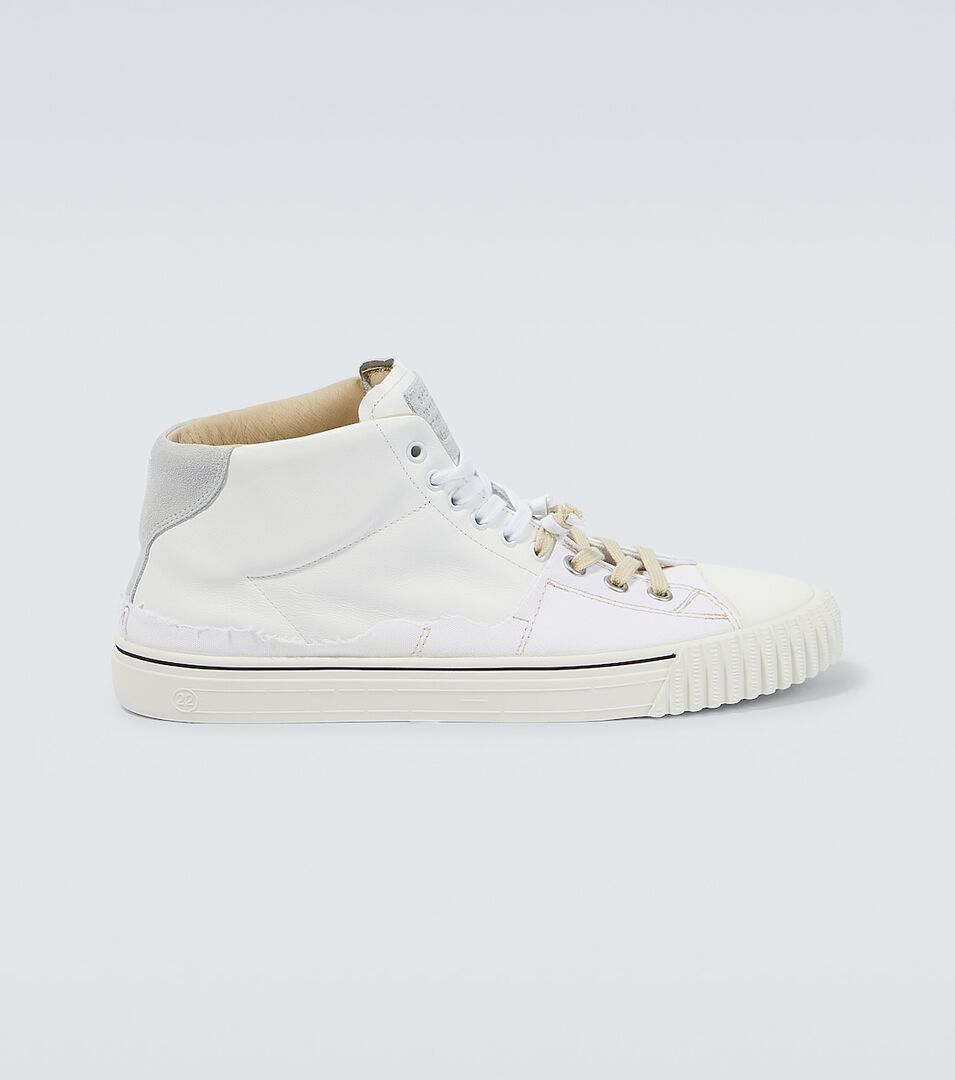 Высокие кожаные кроссовки New Evolution Maison Margiela, белый P00822493 | WHITE фото 1