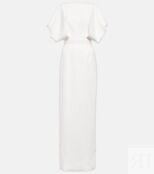 Платье макси Bridal Clementine из крепа ROKSANDA, белый