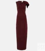 Платье макси с асимметричным вырезом ROLAND MOURET, красный P00830522 | RED фото 1