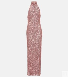 Свадебное платье макси Kasia с пайетками ROTATE BIRGER CHRISTENSEN, розовый