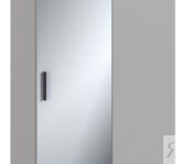 Шкаф приставной Милан СБ-3258 Серый с зеркальным фасадом