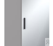 Шкаф 1 дверный Милан СБ-3262 Серый с зеркальным фасадом
