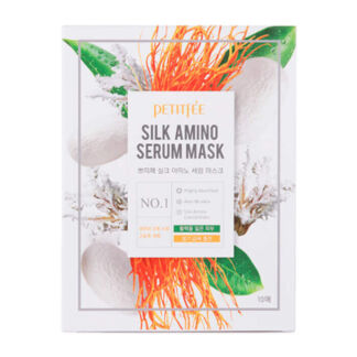 Тканевая маска Petitfee Silk Amino Serum Mask