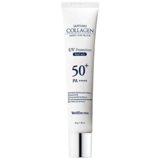 Солнцезащитный крем WellDerma Sun Block Sapphire Collagen Moist SPF50+ PA++