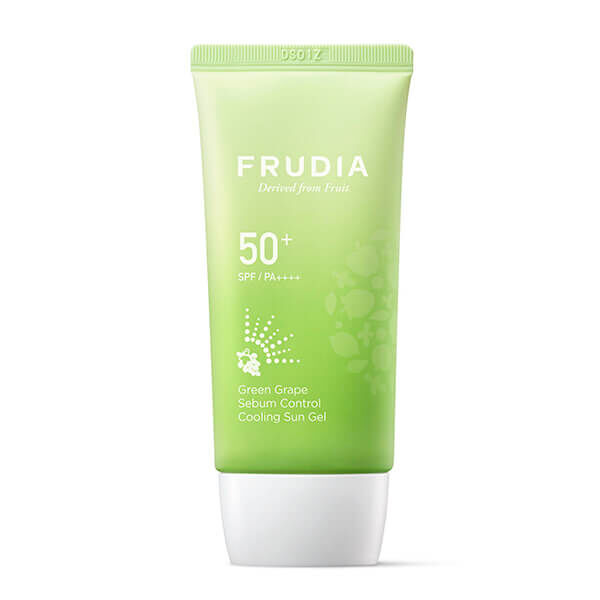 Солнцезащитный крем Frudia Green Grape Sebum Control Cooling Sun Gel SPF50+ фото 1