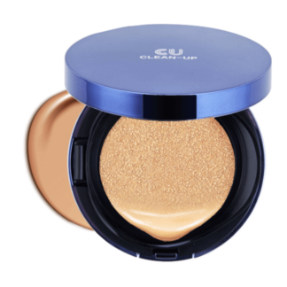 Тональный кушон CUSKIN Clean-Up Skinfit Cushion Pact SPF 50 PA++++ Тон 23