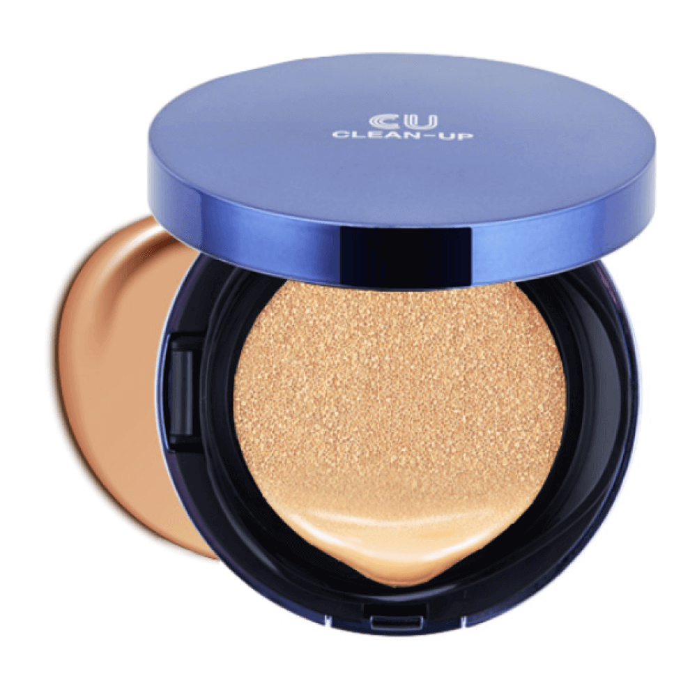 Тональный кушон CUSKIN Clean-Up Skinfit Cushion Pact SPF 50 PA++++ Тон 23 фото 1