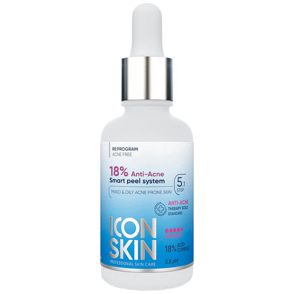 Пилинг для лица ICON SKIN 18% Anti-acne Smart Peel System
