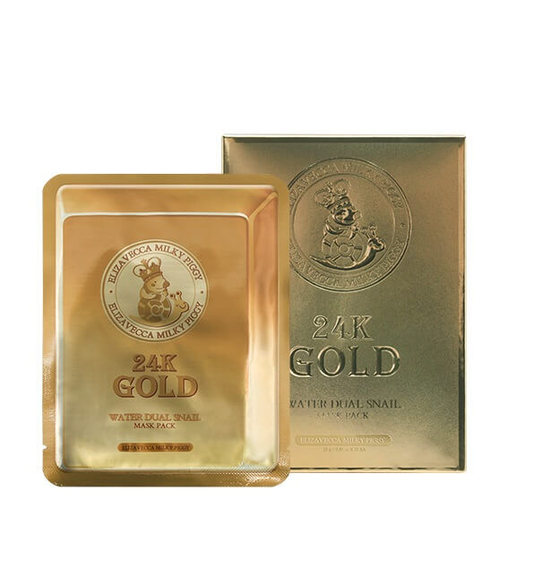 Тканевая маска Elizavecca 24K Gold Water Dual Snail Mask фото 1