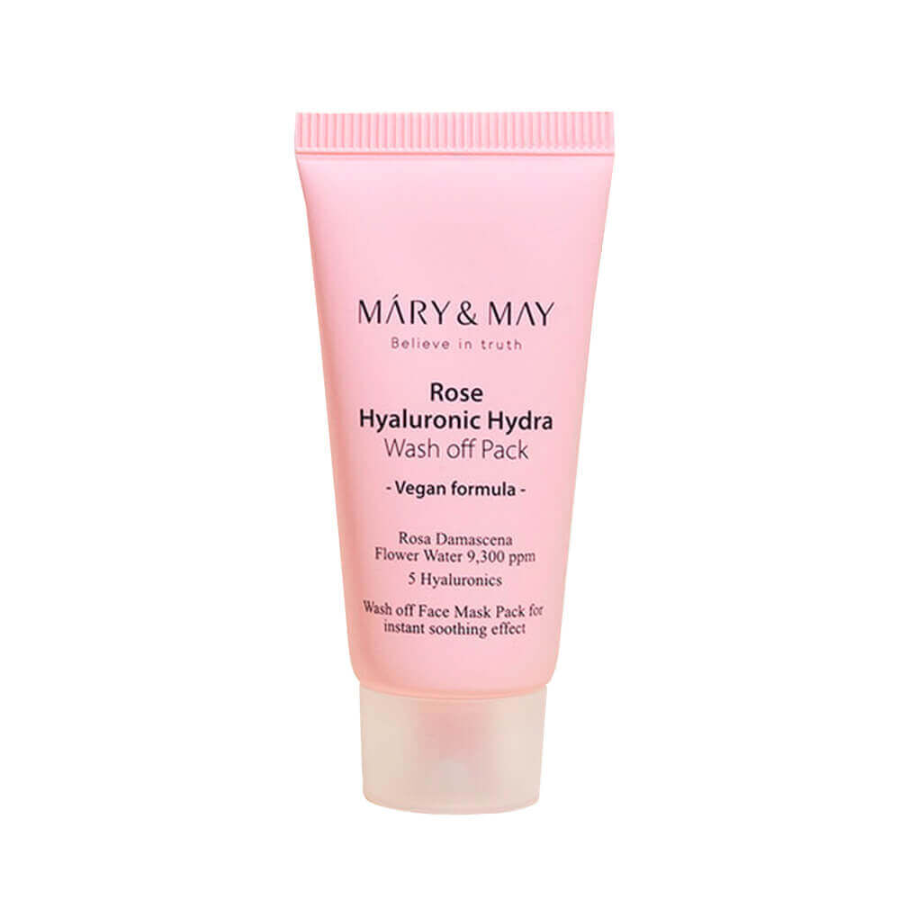 Глиняная маска Mary&May Rose Hyaluronic Hydra Wash off Pack фото 1