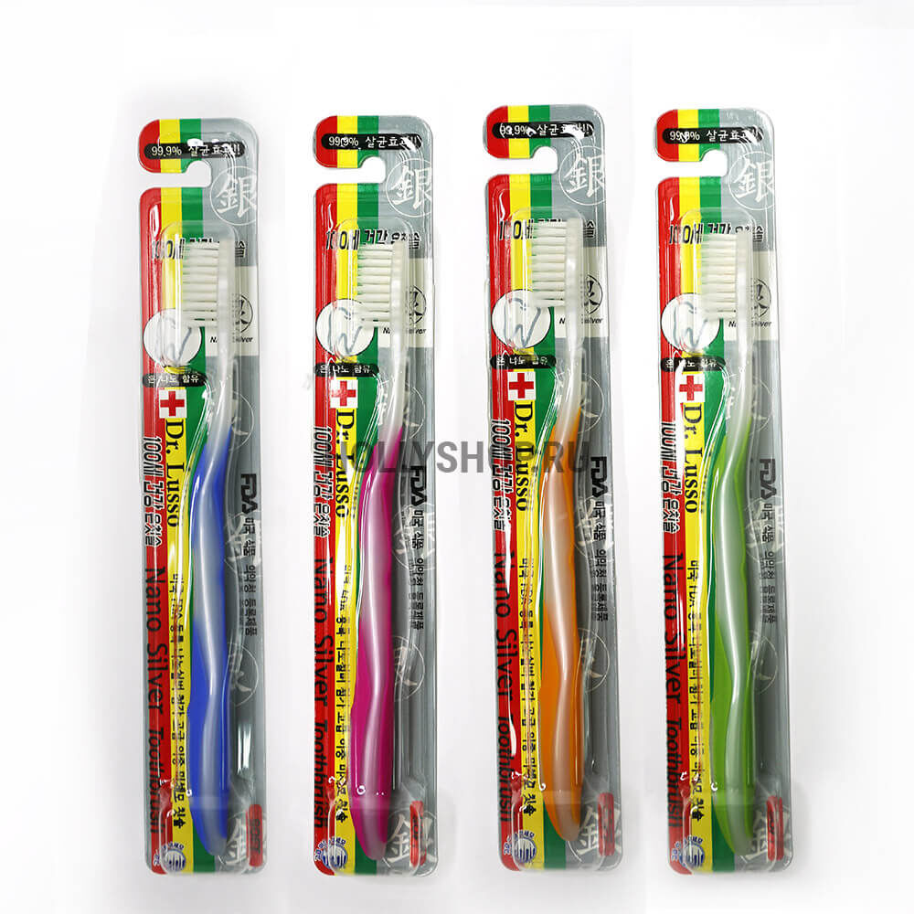 Зубная щётка Dr. Lusso Nano Silver Toothbrush фото 1