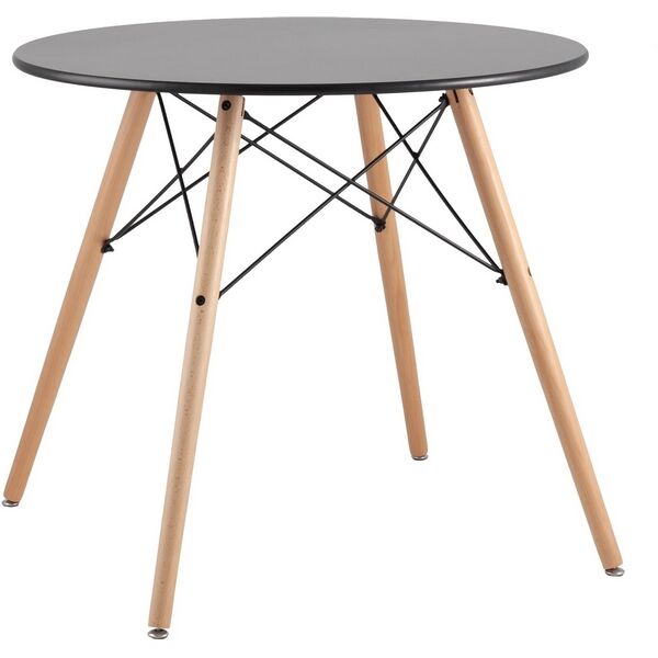 Стол D80 черный Eames DSW УТ000001475 Stool Group УТ000001475 фото 1