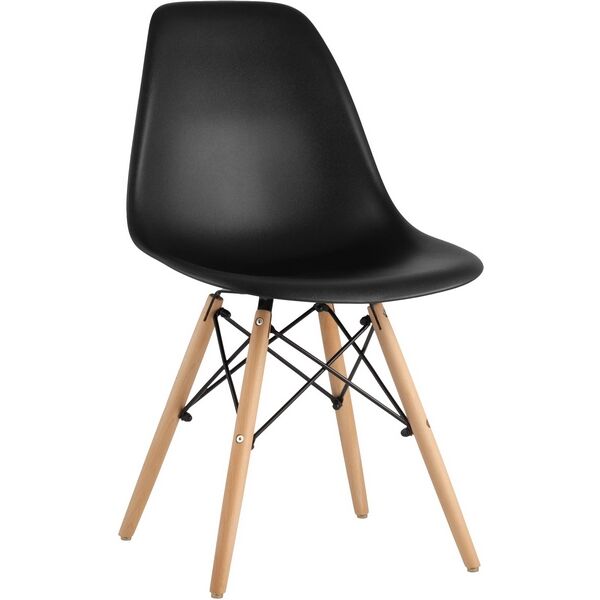 Стул черный Eames DSW УТ000000179 Stool Group УТ000000179 фото 1