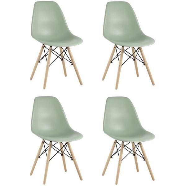 Стул Stool Group DSW серо-зеленый (комплект 4 шт.) УТ000035179 фото 1