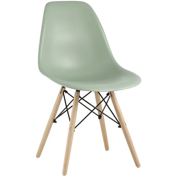 Стул серо-зеленый Eames DSW УТ000031348 Stool Group УТ000031348 фото 1