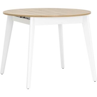 Стол 100-135*100 дуб/белый Stool Group УТ000005715