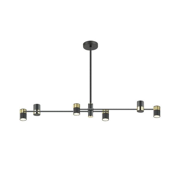 Потолочная люстра светодиодная Lumien Hall Sauris LH8020/6P-BK-GD LH8020/6P-BK-GD фото 1