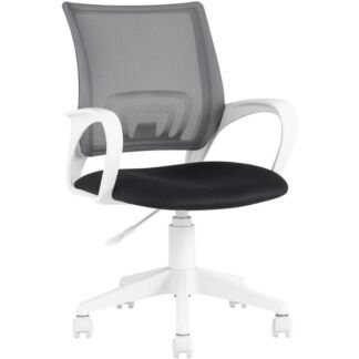 Кресло офисное серый крестовина пластик белый Stool Group ST-BASIC-W УТ0000