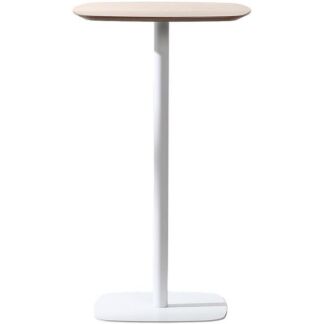 Стол барный Form 60*60 светлое дерево/белый Stool Group