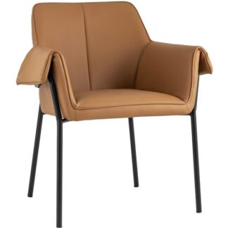 Кресло экокожа коричневый Stool Group Бесс УТ000035755