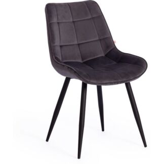 Обеденный стул Tetchair ABRUZZO (Металл,Ткань/Серый,Черный) 15556