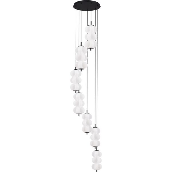 Подвесной светильник ST Luce Talisman SL6121.403.07 Черный/Белый LED 7*8W 3