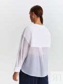 Свободная блуза с прозрачными рукавами (50) Lalis