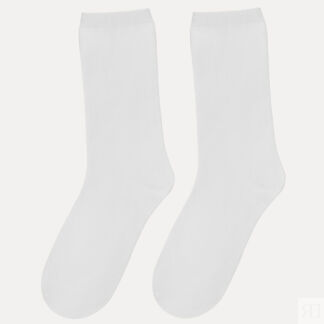 Носки женские, р. 36-38, хлопок/полиэстер, белые, Basic shade