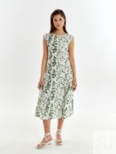 Летнее платье из хлопка с растительным принтом Pompa
