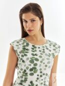 Летнее платье из хлопка с растительным принтом Pompa