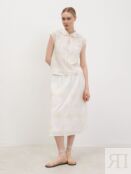 Молочная юбка с вышивкой Virele 2010/53026/2670/тк2141